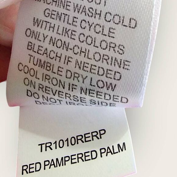 Tracy Evans Womens‎ Top Sz XL V-Neck Long Sleeve Blouse Floral Tropical Resort - Picture 8 of 16